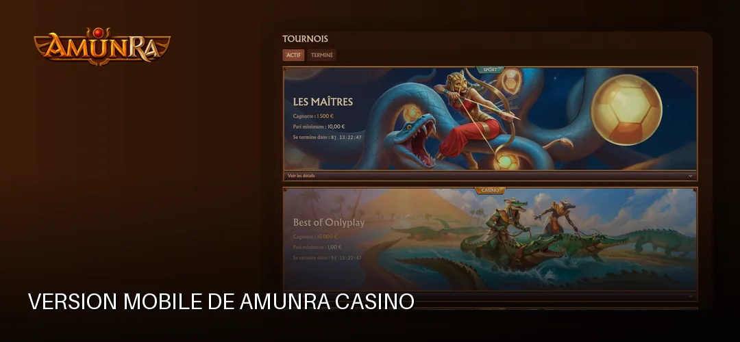 Amunra Casino promotional banner