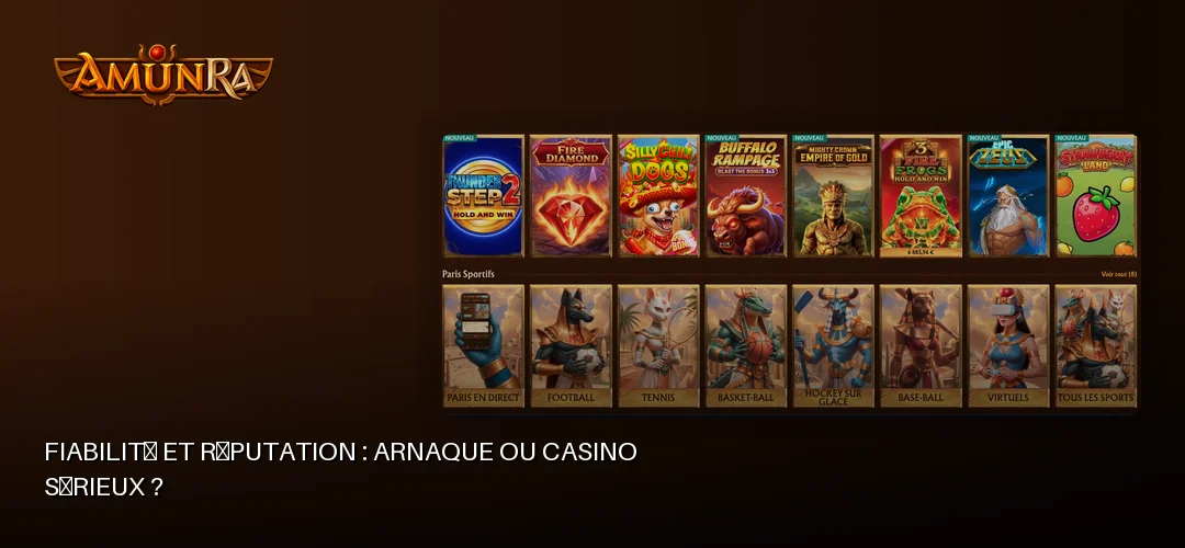 Amunra Casino promotional banner