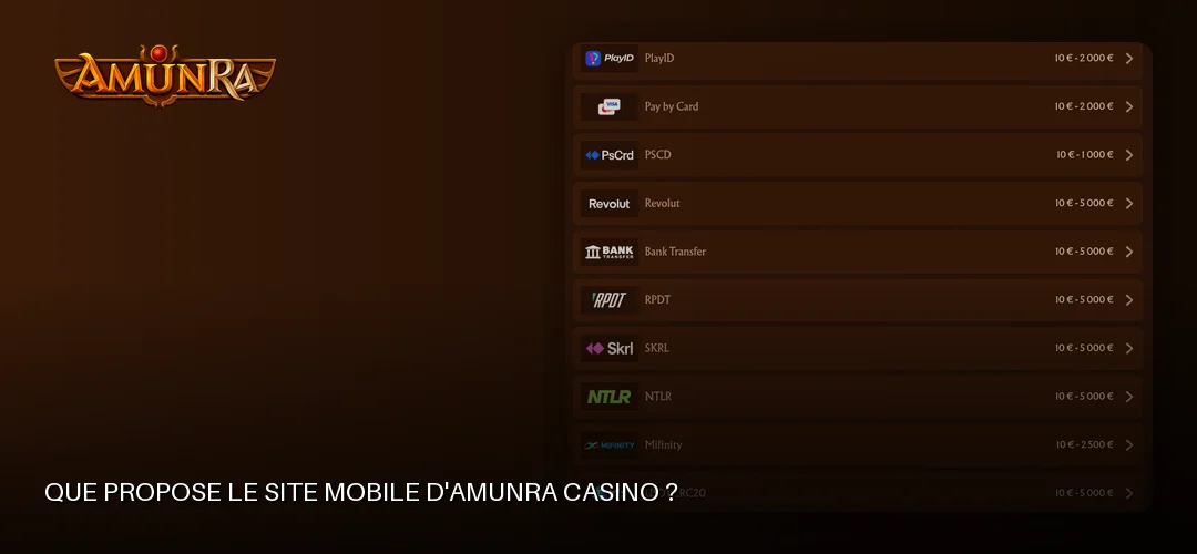 Amunra Casino promotional banner